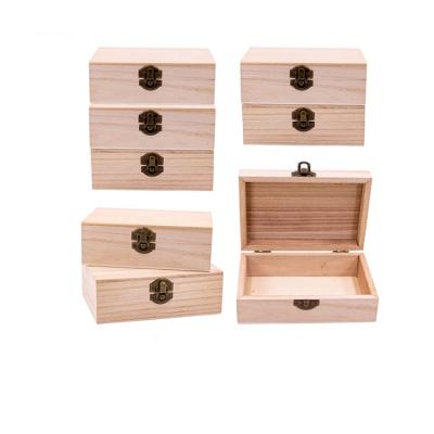 China 2021 China Hot Selling Wooden Box With Lid For Gift Wooden Jewelry Box for sale