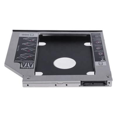 China High quality aluminum alloy 9.5mm/12.7mm laptop caddy hdd caddy with a fan for laptop for sale