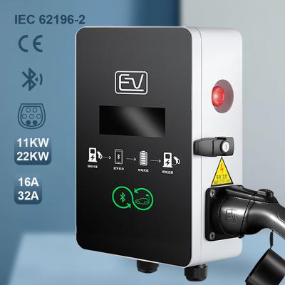 China New Energy Electric Car Voltage Monitoring 22kw Wallbox EV Charger Station for sale