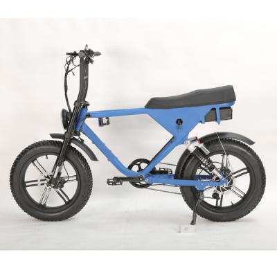 China Full suspension aluminum alloy 48v 750w ebike fat bike long range electric bicycle high speed fat tire electric bicycle for sale