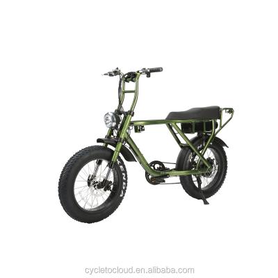 China Aluminum Alloy 20 Inch 73 Inch Super Fat Tire Aluminum Alloy ATV08 Electric Bike Ebike 48V 500W for sale