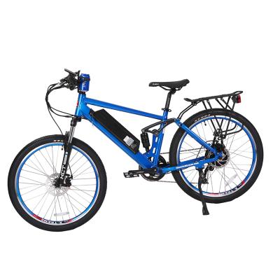 China BAOGL / 26 Inch 500w Brushless Motor Luxury Ebike Full Suspension Mountain Bike Electric Bicycle for sale