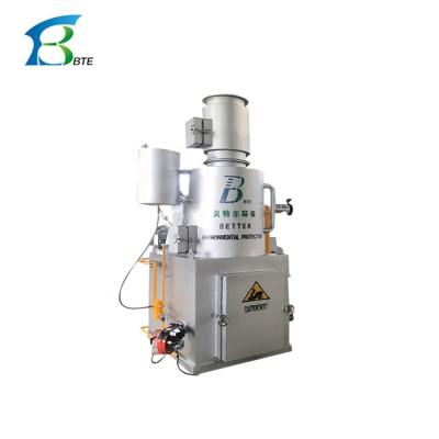 China Incineration Plant Plastic Waste Incinerator 1000 kg Weight 20-500kgs/batch Capacity for sale