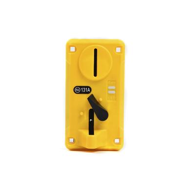 China Wholesale Yellow Electronic Side-operated Coin Collector Multi Coin Dispenser Side-operated Mech Selectors for sale