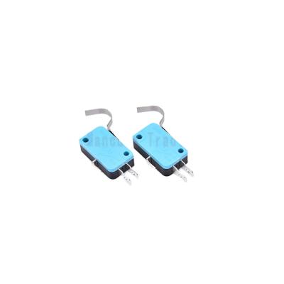 China Hot Selling Single Button Micro Mini Lever Bule Micro Switch High Quality Warranty for sale