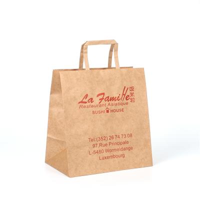 China Recyclable Wholesale Elegant Small Kraft Paper Valve Bag for sale