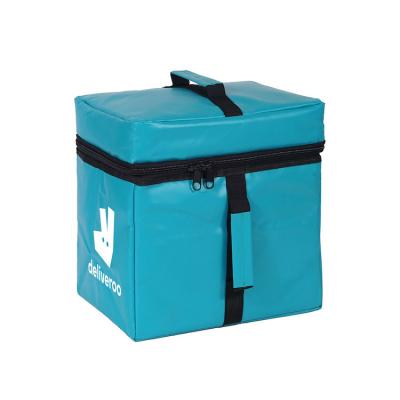 China Blue Cooler Food Insulated Thermal Insulated Transport Motorcycle Deliveroo Grocery Delivery Thermal Bag Pizza Insulated Delivery Bag for sale