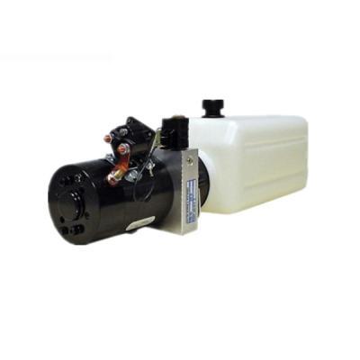 China DC 12v hydraulic power unit plastic or steel power pack used for trailer car lift for sale