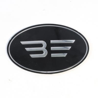 China 3D Car Sticker ABS Plastic Material Car Custom Waterproof Auto Gold 3D Chrome Badge Car Emblem Badge Silvery Black for sale