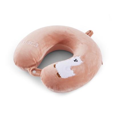 China Anti-static Animal Cute Cartoon U Shaped Neck Pillow Travel By Car Aircraft Device Magic Memory Foam for sale