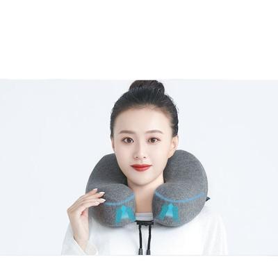 China Multi-Function Outdoor Portable U Shaped Neck Pillow Comfortable Anti Dust Mite Pillow Bamboo Fiber Memory Cotton for sale