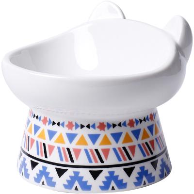 China High Quality Non-automatic Sublimation Cat Ceramic Dog Salad Pet Bowl Pet Bowls Dog for sale