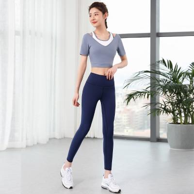 China New direct sales breathable women's yoga clothing yoga tight sports sweat absorption yoga wet suit for sale