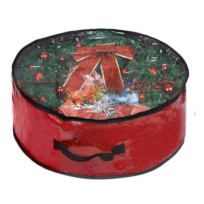 China Sustainable Heavy Duty Christmas Wreath Storage Bag for sale