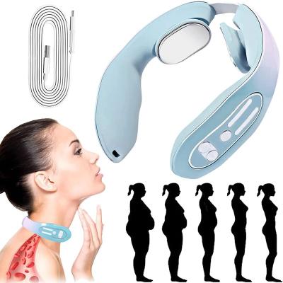 China NECK EMS Neck Acupoints Lymphvity Massager Device, Electric Pulse Neck Massager for Pain Relief, Smart Neck Massager with Heat for sale