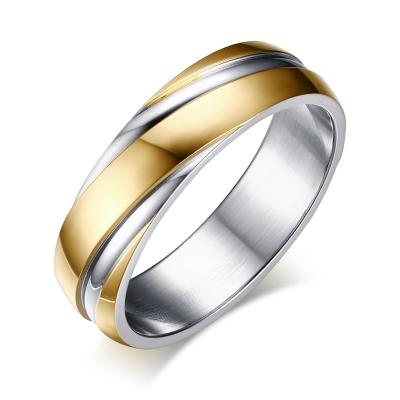 China Hiphop Wholesale Simple High Polished Round Shape Stainless Steel Ring for sale