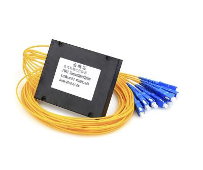 China Passive FTTH FTTH 1x2 1x4 1x8 1x16 1x32 Fiber Optic SC APC SC UPC PLC Splitter ABS Box for sale