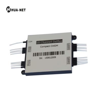 China Compact 18CH Mini CCWDM CWDM Mux/DeMux Module 50 (L) X 50 (W) X 7 (H) for sale