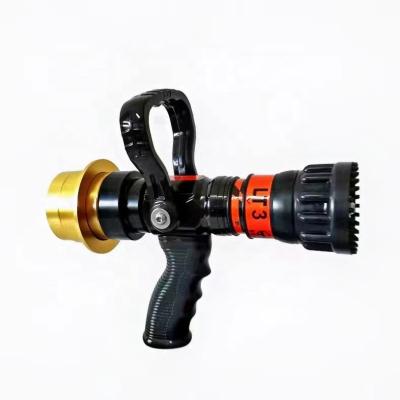 China Multifunctional Fire Rescue HOT Recoilless Nozzle Gallonage 500LPM 1.5-2.5Inch Selectable Fire Nozzle For Fire Rescue Fire Fighting for sale