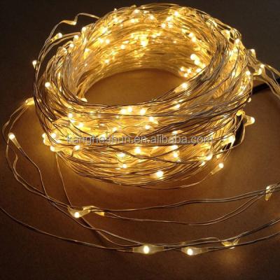 China Flashing / Static Ultra Thin Led On/Timer Christmas Decoration Branch Copper Wire String Light for sale