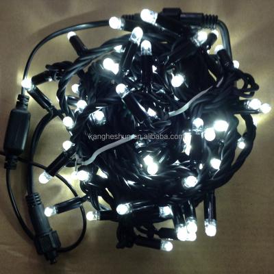 China Static High Quality Street Wire IP65 Outdoor Waterproof Rubber Christmas Garland String Lights for sale