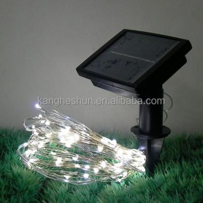 China Christmas Outdoor Decoration Solar LED Decoration Copper Wire String Lights for sale