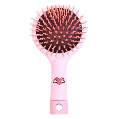 China 2021 Mini Cartoons Head Mini Cartoons Colorful Resin Air Cushion Comb Kids Hair Brush Comb Hair Comb Massage White Pink for sale