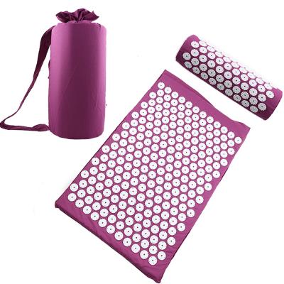 China Custom Printed Body Relaxation Acupressure Heath Mat Acupuncture Cushion China Acupressure Mat for sale