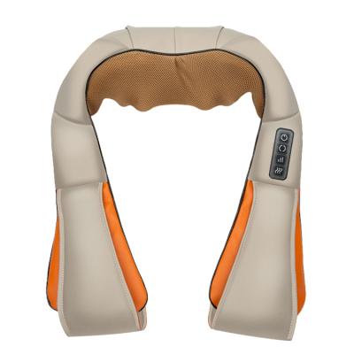 China 2021 Hot Sale Heating Pulse Deep Heated Shoulder Body Control Wooden Shiatsu The Smart Neck Massager for sale