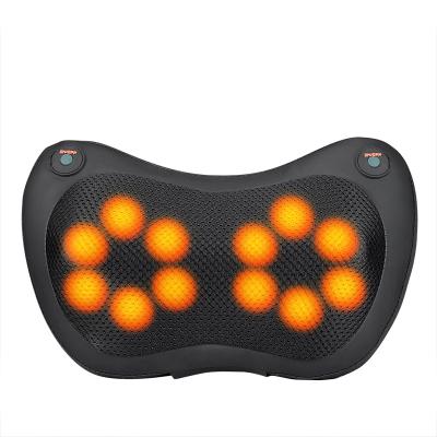 China Promotional Infrared Shoulder Bag PU Shiatsu Massage Waist Massager Infrared Pillow Relaxing For Home Car for sale