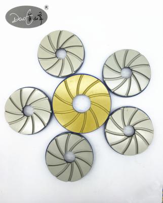 China Durable Resin Diamond Lock Snail Polishing Wheel For Granite Terrazzo Floor Edge Marble Polishing for sale