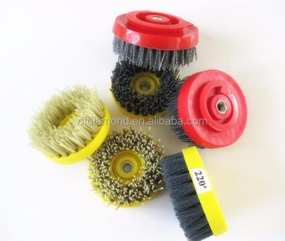 China Durable And High Efficiency Fickert Diamond Brush /stone Polishing Brush / Abrasive Brushes for sale