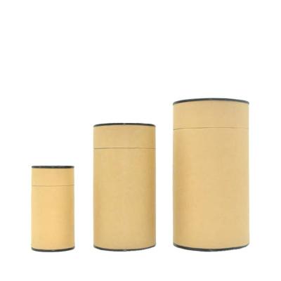 China Recycled Materials Sunshine Chocolate Packaging Coffee Beans Packaging Box Cylinder Round Tube Custom Storage Gift Packaging Coffee Custom Logo for sale