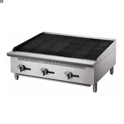 China Adjustable High Size BBQ Grill Hot Sale Charbroiler Gas Charbroiler Sales High Performance 36 Inch Manual Control Gas Table Top Charbroil for sale