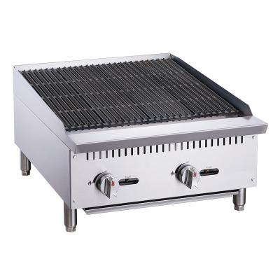 China Adjustable Size Grill Charbroiler With ETL Certificate BBQ Table Top 2/4/6/8 Burner Charbroiler Smokeless Commercial For Hotel Wholesale for sale