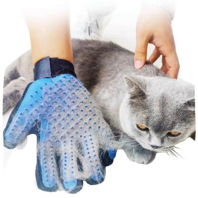 China Sustainable Cat Dehairing Gloves Pet Cleaning And Floating Hair Brushes Pet Grooming Massage Gloves for sale