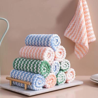 China 25*25CM Sustainable Dish Cloth Microfiber Cleaning Cloths Wiping Cloths for sale