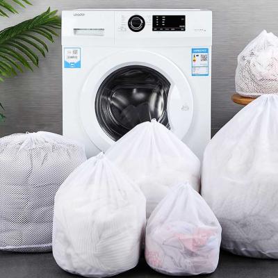 China Durable Eco-Friendly Laundry Bag Thick And Fine Mesh Drawstring Machine Wash Special Care And Wash Bag for sale