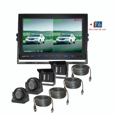 China Quad DVR 7 Monitor Vehicle Car Rear View Camera Inches 4chs Input Recorder Monitor System For Truck for sale