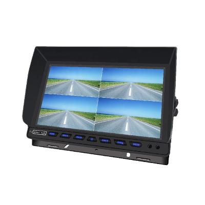 China High Resolution Car AHD Quad Monitor Bus Security Ahd 720P 1080P 10.1