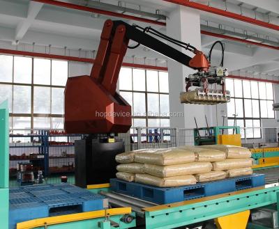 China Industrial Robotic Food Handler Stacker And Robotic Palletizer Production Line for sale