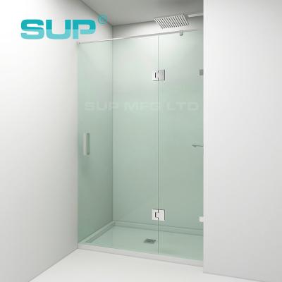 China Modern Tempered Glass 180 Degree Adjustable Glass To Hinge Glass Luxury Shower Room for sale