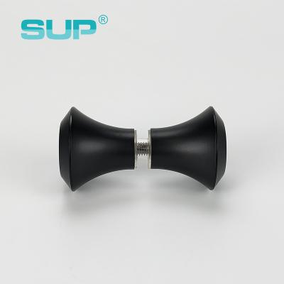 China Modern Bathroom Shower Door Black Stainless Steel Door Knobs For Interior Doors for sale