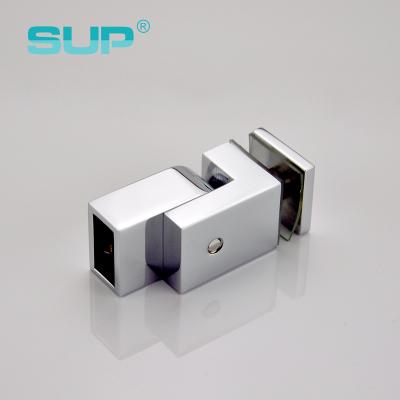 China Modern Rectangular Shower Door Brass Chrome Pipe Connector for sale