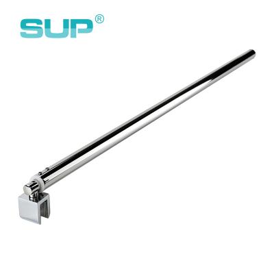 China Modern Frameless Adjustable Glass Stainless Steel Support Bar For Shower Door for sale