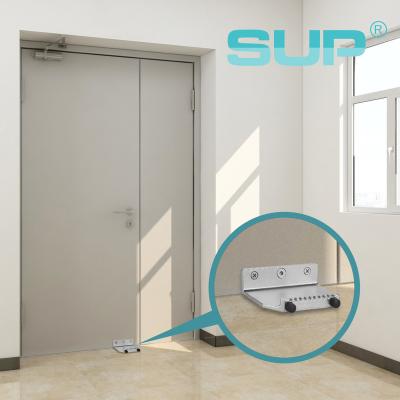 China Good Quality SUS 304 Stainless Steel Casting Hospital Wash Room Public Place Door Modern Easy Open Glass Wood Opener Foot Hardware for sale