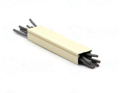 China Aluminum Decorations Beige 30*20mm Trunking For Power Cords Lines , Cable Tray for sale