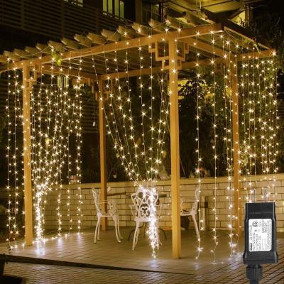 China Holiday Lightning Decoration Curtain String Light, 6*3M 300 LED Twinkle Fairy String Lights Wedding Party Outdoor Indoor Garden Wall Decorations for sale