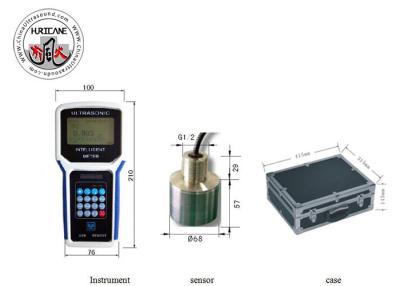 China Wasserdichter Ultraschalltiefen-Meter-Messbereich 50m mit LCD-Anzeige zu verkaufen