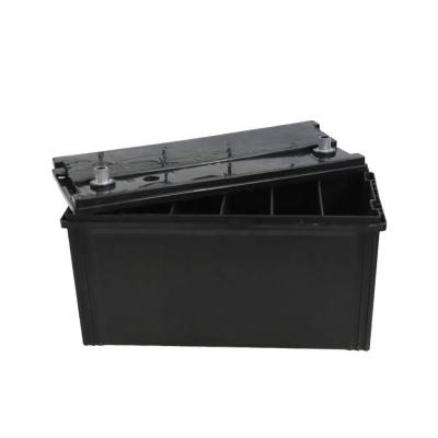 China Folklifts AGM Lead Acid Battery Case 12v 100ah Car Electric Battery Box Empty Plastic Battery Box for sale